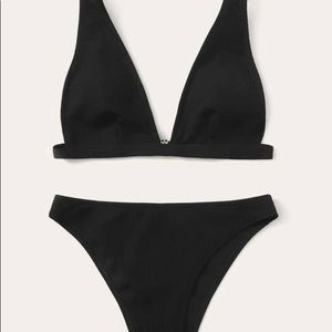 SHEIN black triangle swim